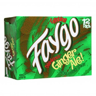 Faygo Ginger Ale Soda, 12-pack 355ml 12-fl. Oz. Cans Usa